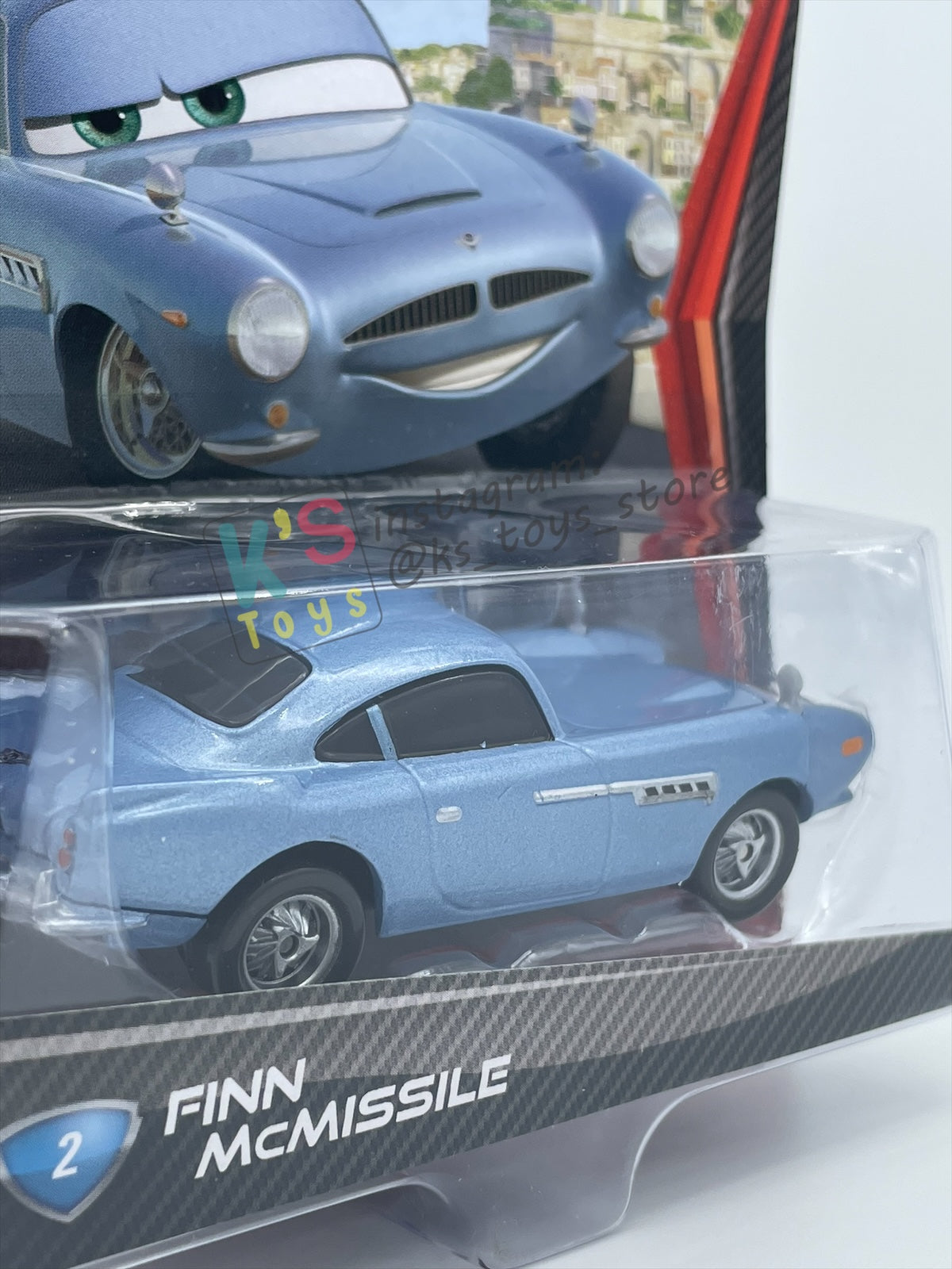 DISNEY PIXAR CARS 1:55 BY MATTEL, "FINN MCMISSILE #2" CARS 2 - BNIP