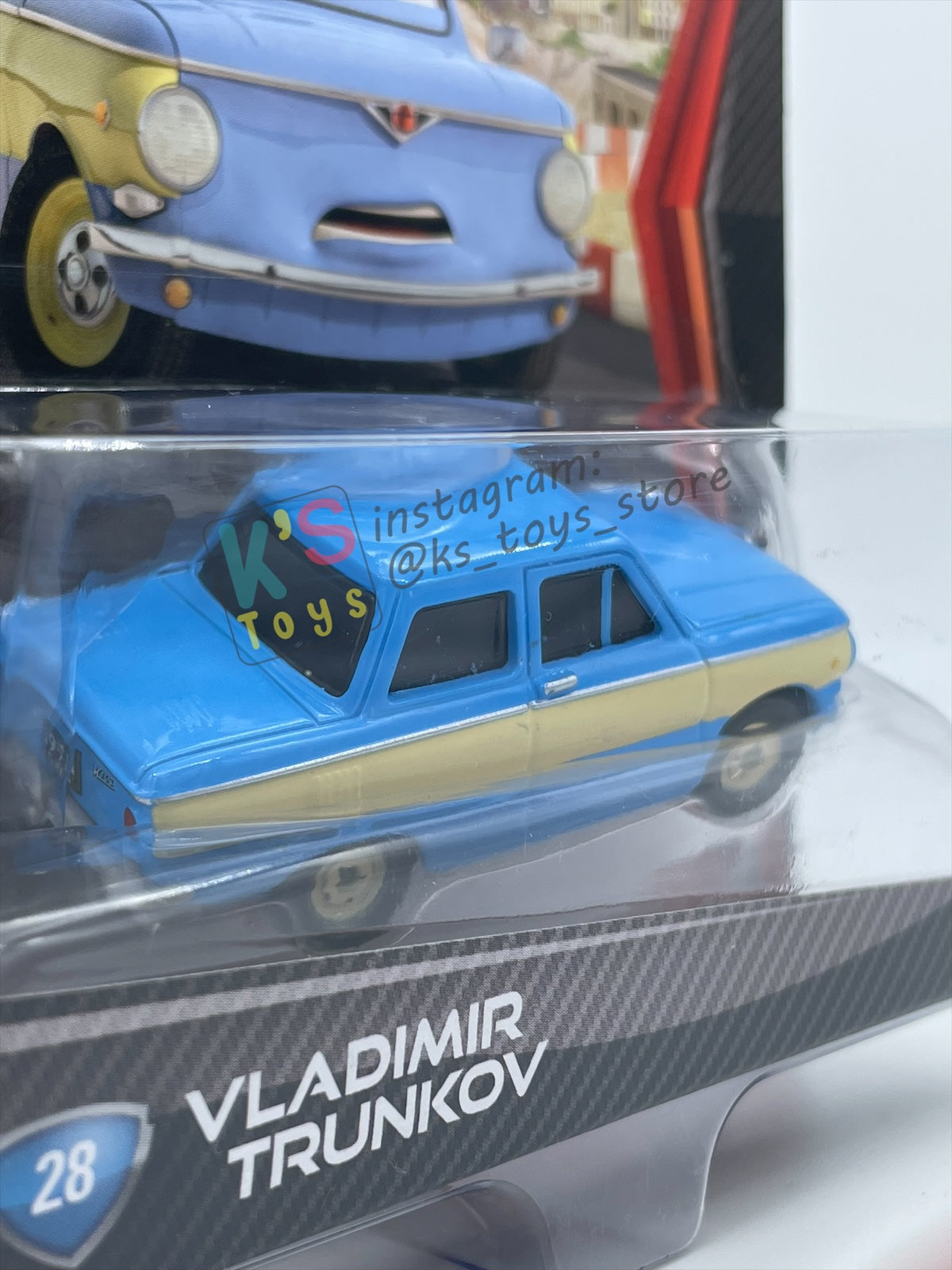DISNEY PIXAR CARS 1:55 BY MATTEL, "VLADIMIR TRUNKOV" - CARS 2 SERIES - BNIP