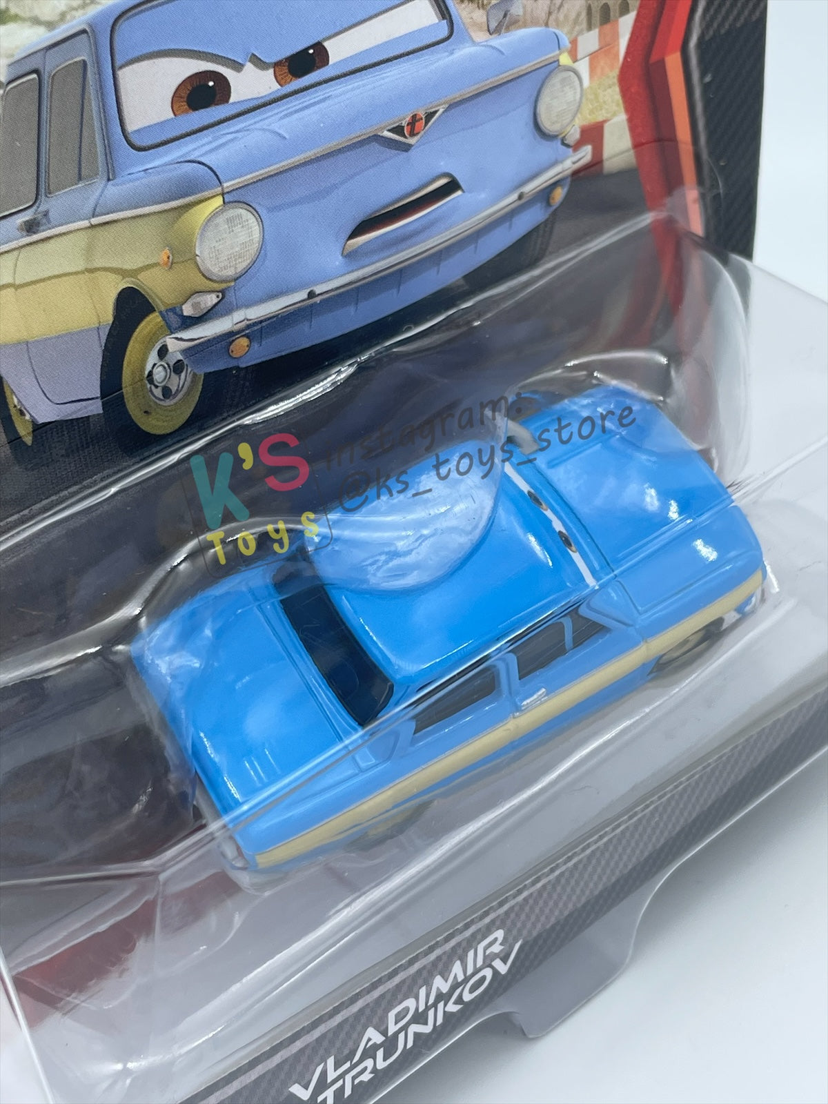 DISNEY PIXAR CARS 1:55 BY MATTEL, "VLADIMIR TRUNKOV" - CARS 2 SERIES - BNIP