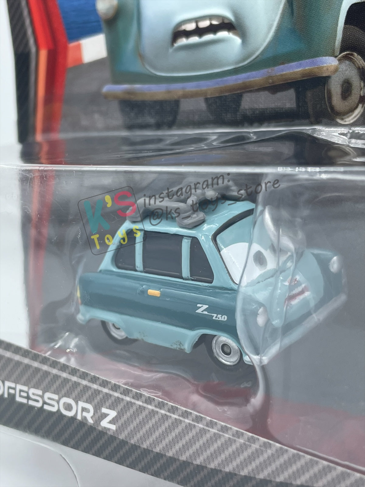 DISNEY PIXAR CARS 1:55 BY MATTEL, "PROFESSOR Z" - CARS 2 SERIES - BNIP