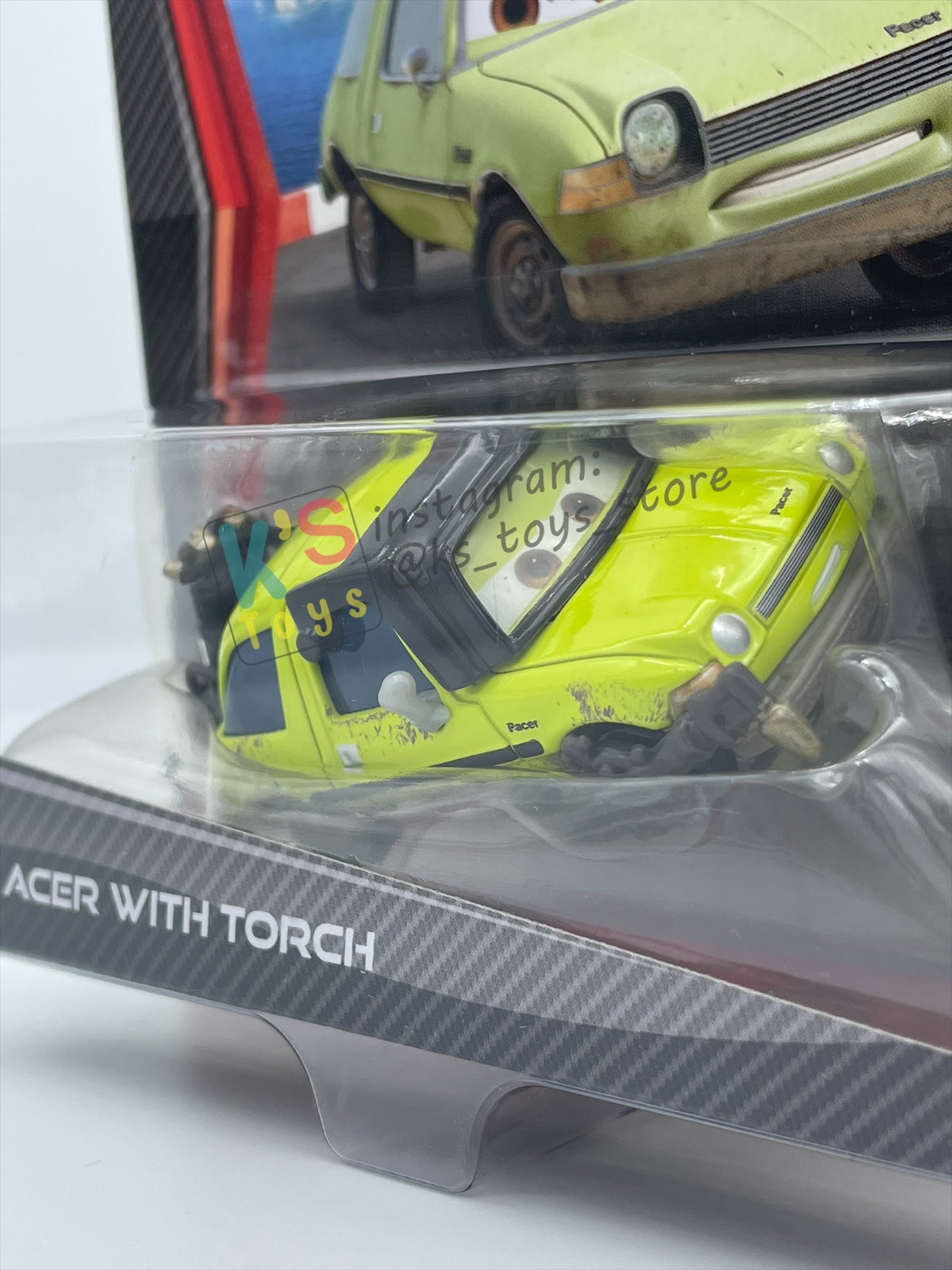 DISNEY PIXAR CARS 1:55 BY MATTEL, "ACER WITH TORCH" KMART EXCLUSIVE CARS 2 - BNIP