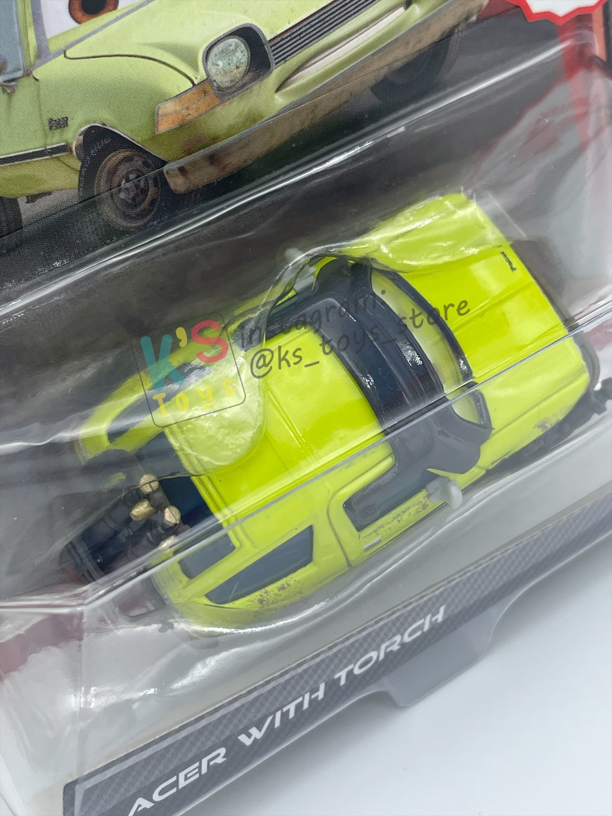 DISNEY PIXAR CARS 1:55 BY MATTEL, "ACER WITH TORCH" KMART EXCLUSIVE CARS 2 - BNIP