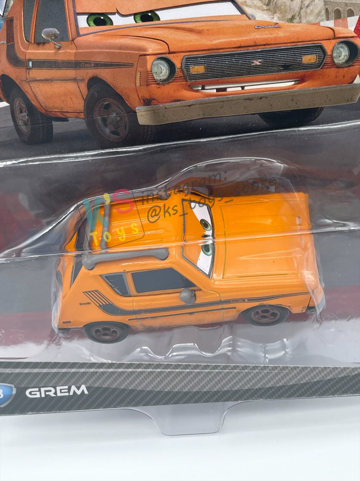 DISNEY PIXAR CARS 1:55 BY MATTEL, "GREM" CARS 2 - BNIP