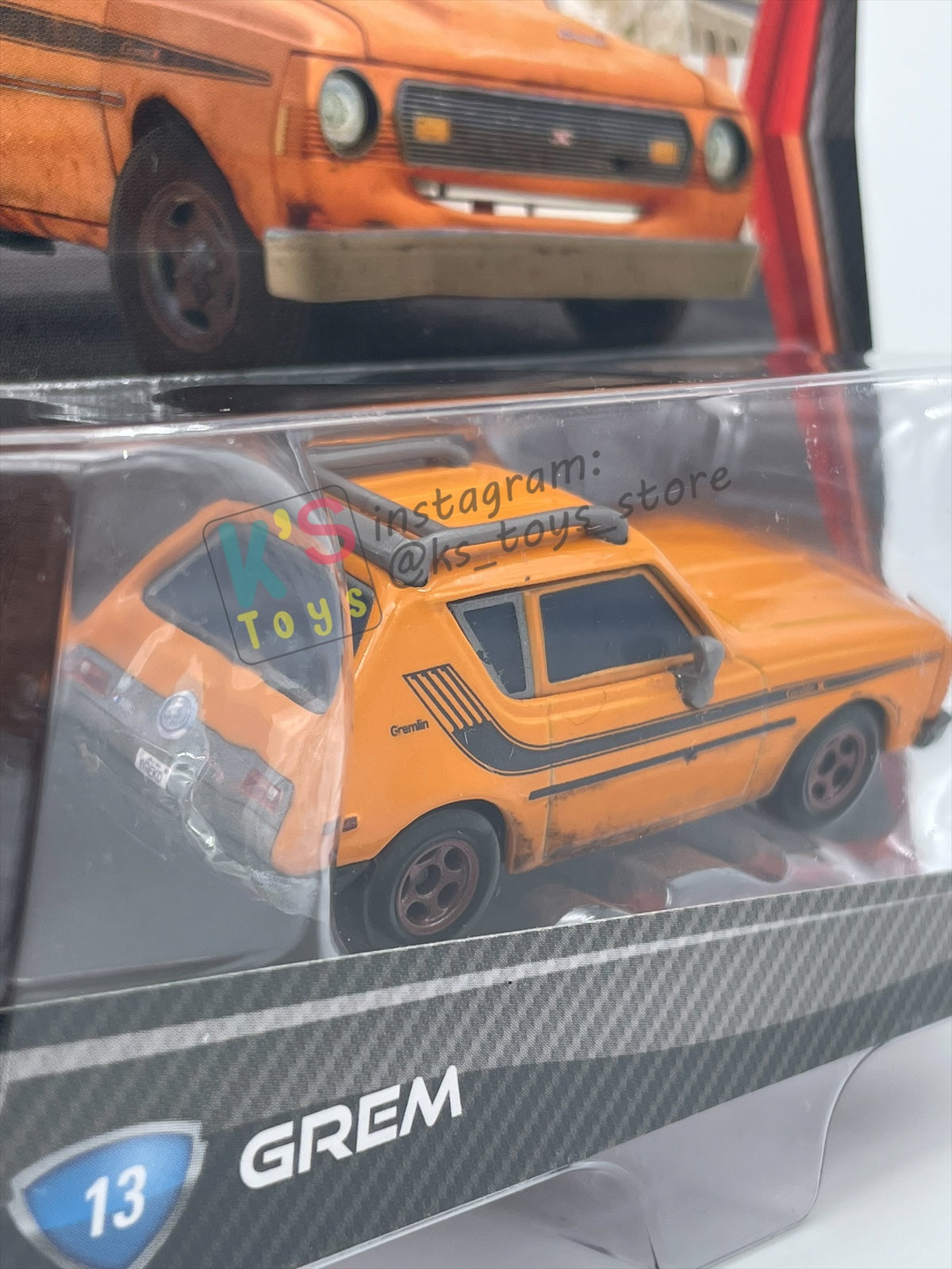 DISNEY PIXAR CARS 1:55 BY MATTEL, "GREM" CARS 2 - BNIP