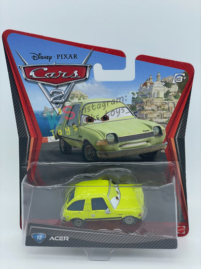 DISNEY PIXAR CARS 1:55 BY MATTEL, "ACER" CARS 2 - BNIP