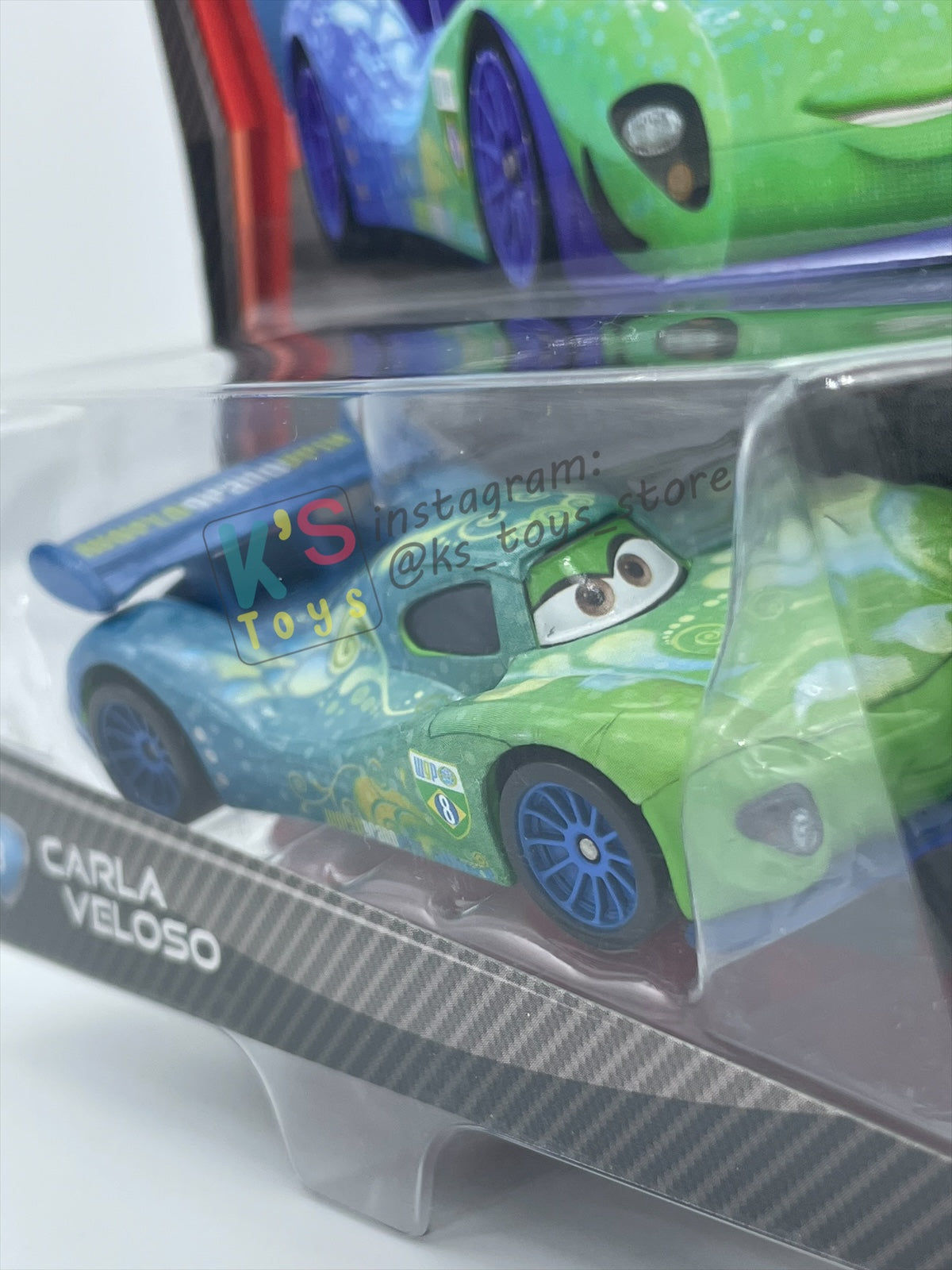 DISNEY PIXAR CARS 1:55 BY MATTEL, "CARLA VELOSO" CARS 2 - BNIP
