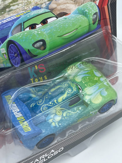 DISNEY PIXAR CARS 1:55 BY MATTEL, "CARLA VELOSO" CARS 2 - BNIP