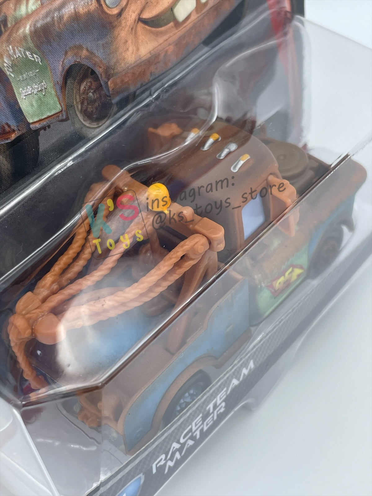 DISNEY PIXAR CARS 1:55 BY MATTEL, "RACE TEAM MATER" CARS 2 - BNIP