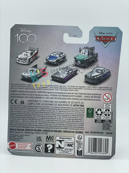 Complete Set of Disney 100th Anniversary Series, Disney Pixar Cars by Mattel 1:55 - LIGHTNING MCQUEEN, MATER, FLO, RAMONE, SALLY, FABULOUS HUDSON HORNET AND PROMO CRUISIN LIGHTNING MCQUEEN - BNIP