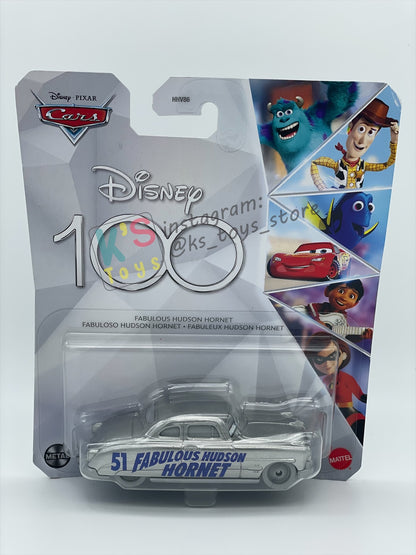 Complete Set of Disney 100th Anniversary Series, Disney Pixar Cars by Mattel 1:55 - LIGHTNING MCQUEEN, MATER, FLO, RAMONE, SALLY, FABULOUS HUDSON HORNET AND PROMO CRUISIN LIGHTNING MCQUEEN - BNIP