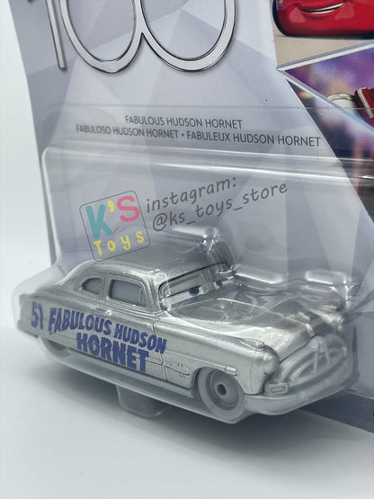 Complete Set of Disney 100th Anniversary Series, Disney Pixar Cars by Mattel 1:55 - LIGHTNING MCQUEEN, MATER, FLO, RAMONE, SALLY, FABULOUS HUDSON HORNET AND PROMO CRUISIN LIGHTNING MCQUEEN - BNIP