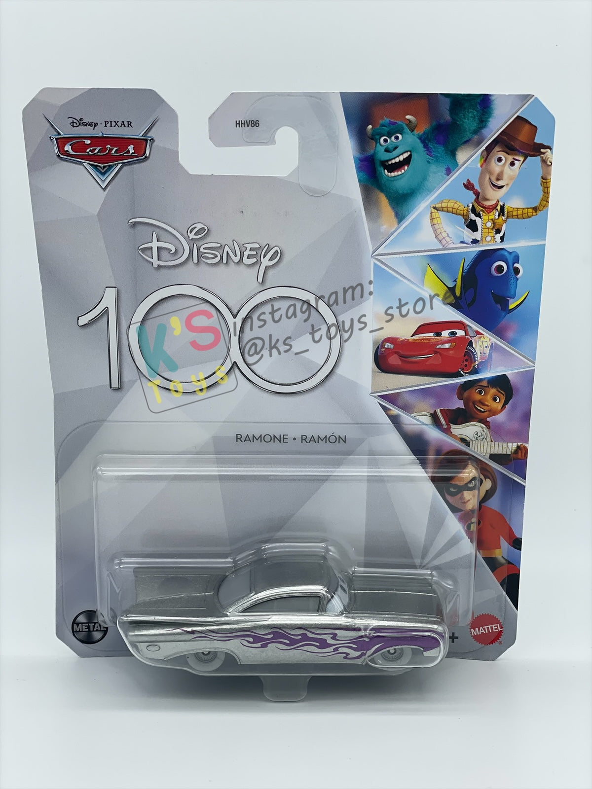 Complete Set of Disney 100th Anniversary Series, Disney Pixar Cars by Mattel 1:55 - LIGHTNING MCQUEEN, MATER, FLO, RAMONE, SALLY, FABULOUS HUDSON HORNET AND PROMO CRUISIN LIGHTNING MCQUEEN - BNIP