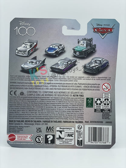 Complete Set of Disney 100th Anniversary Series, Disney Pixar Cars by Mattel 1:55 - LIGHTNING MCQUEEN, MATER, FLO, RAMONE, SALLY, FABULOUS HUDSON HORNET AND PROMO CRUISIN LIGHTNING MCQUEEN - BNIP