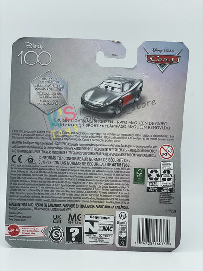 Complete Set of Disney 100th Anniversary Series, Disney Pixar Cars by Mattel 1:55 - LIGHTNING MCQUEEN, MATER, FLO, RAMONE, SALLY, FABULOUS HUDSON HORNET AND PROMO CRUISIN LIGHTNING MCQUEEN - BNIP