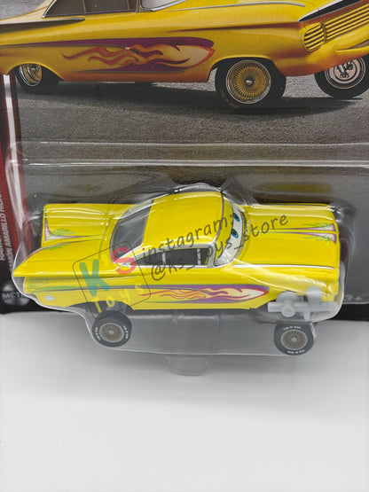 DISNEY PIXAR CARS BY MATTEL 1:55, "YELLOW HYDRAULIC RAMONE" - 2OTH CARD/PACKAGING - BNIP