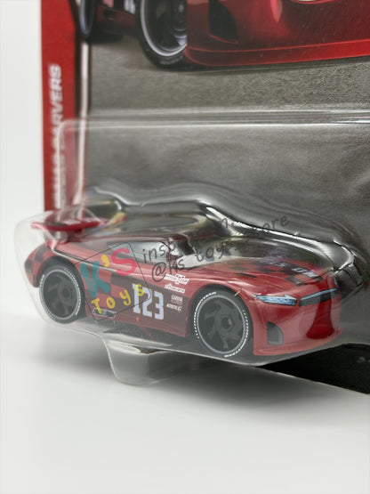 DISNEY PIXAR CARS BY MATTEL 1:55, "JONAS CARVERS" - 2OTH CARD/PACKAGING - BNIP