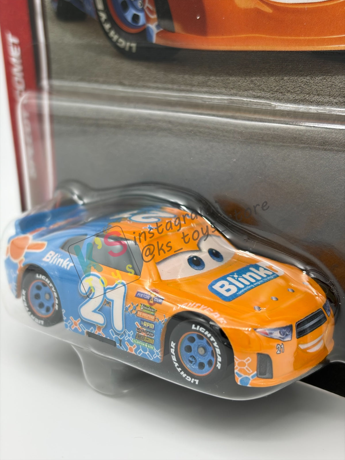 DISNEY PIXAR CARS BY MATTEL 1:55, "SPEEDY COMET" - 2OTH CARD/PACKAGING - BNIP
