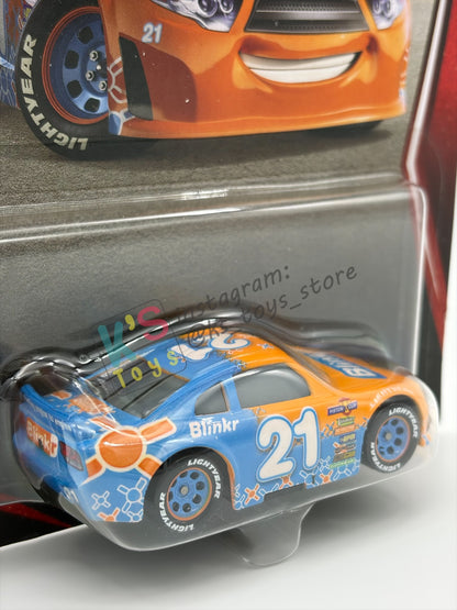 DISNEY PIXAR CARS BY MATTEL 1:55, "SPEEDY COMET" - 2OTH CARD/PACKAGING - BNIP