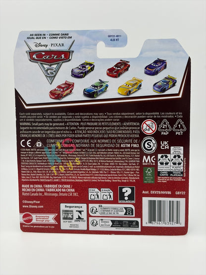 DISNEY PIXAR CARS BY MATTEL 1:55, "SPEEDY COMET" - 2OTH CARD/PACKAGING - BNIP
