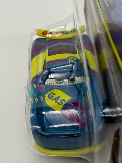 DISNEY PIXAR CARS BY MATTEL 1:55, "RICHIE GUNZIT" - 2OTH CARD/PACKAGING - BNIP