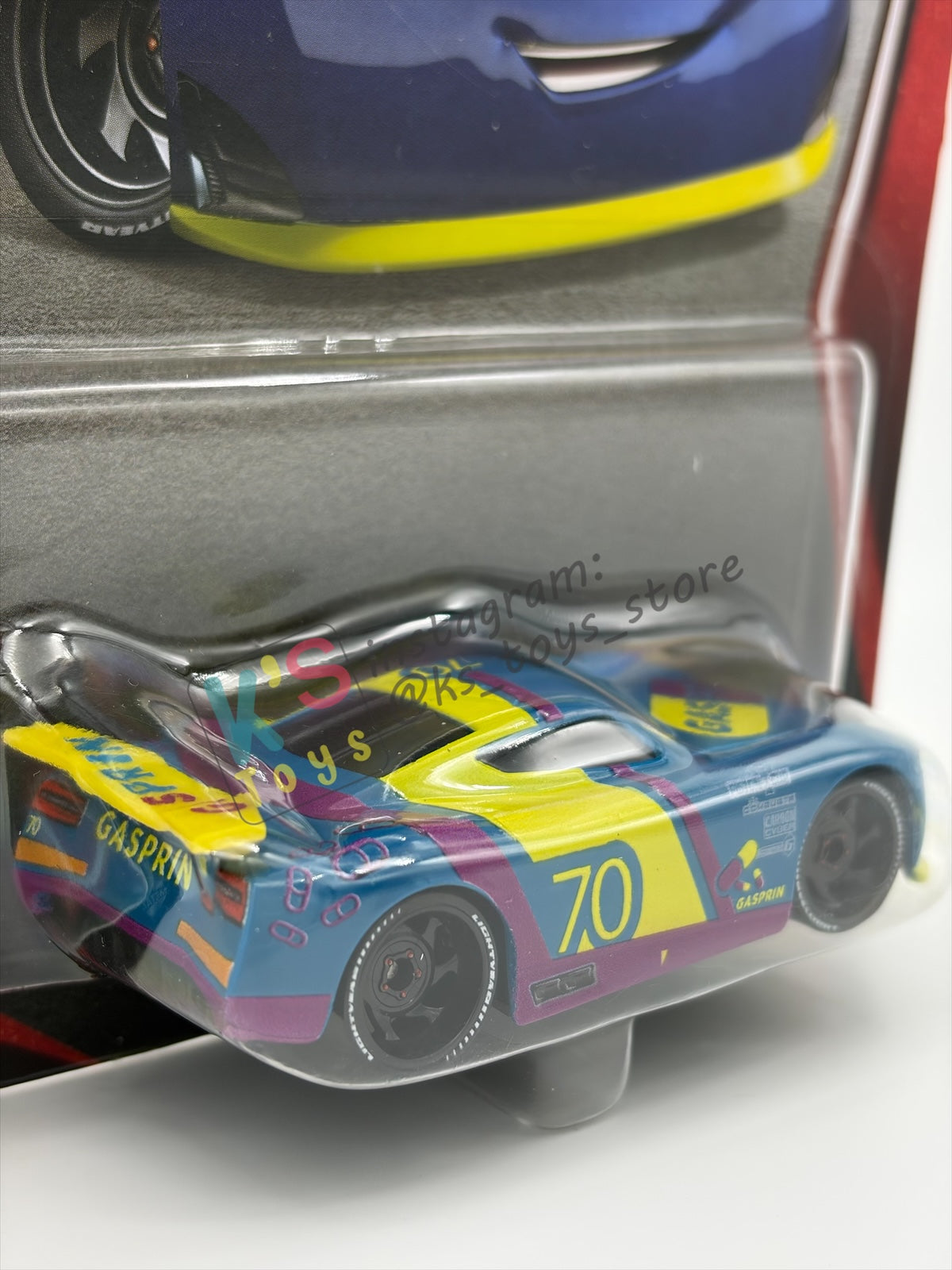 DISNEY PIXAR CARS BY MATTEL 1:55, "RICHIE GUNZIT" - 2OTH CARD/PACKAGING - BNIP