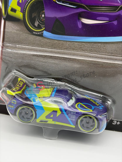 DISNEY PIXAR CARS BY MATTEL 1:55, "J.D. MCPILLAR" - 2OTH CARD/PACKAGING - BNIP