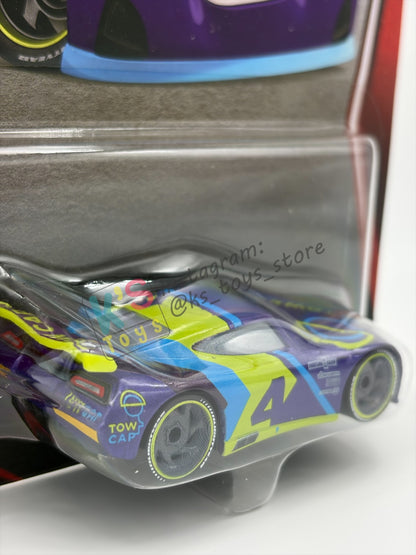 DISNEY PIXAR CARS BY MATTEL 1:55, "J.D. MCPILLAR" - 2OTH CARD/PACKAGING - BNIP
