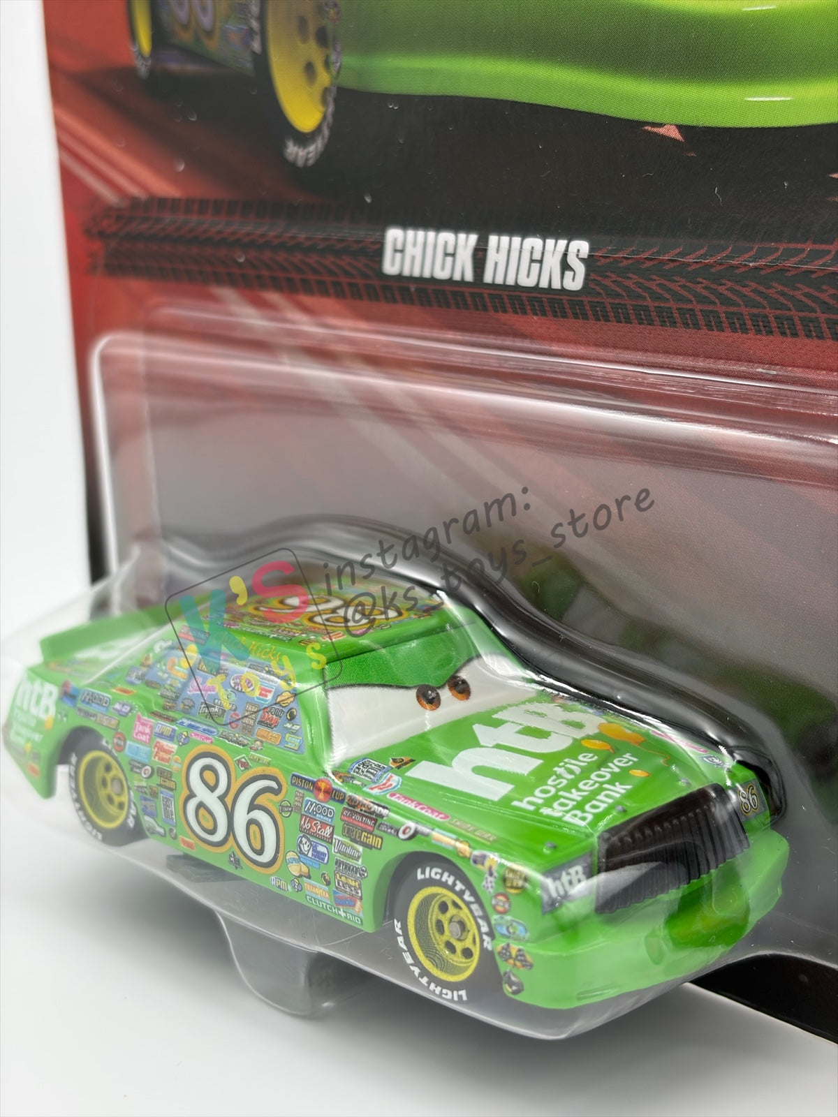 DISNEY PIXAR CARS BY MATTEL 1:55, "CHICK HICKS" - 2026 RE-RELEASED - BNIP