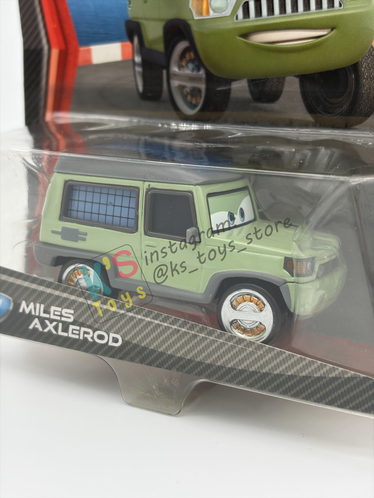 DISNEY PIXAR CARS 1:55 BY MATTEL, "MILES AXLEROD" CARS 2 - BNIP