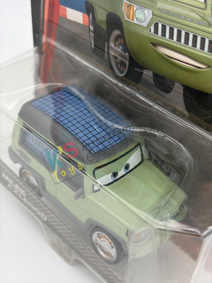 DISNEY PIXAR CARS 1:55 BY MATTEL, "MILES AXLEROD" CARS 2 - BNIP
