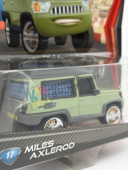 DISNEY PIXAR CARS 1:55 BY MATTEL, "MILES AXLEROD" CARS 2 - BNIP