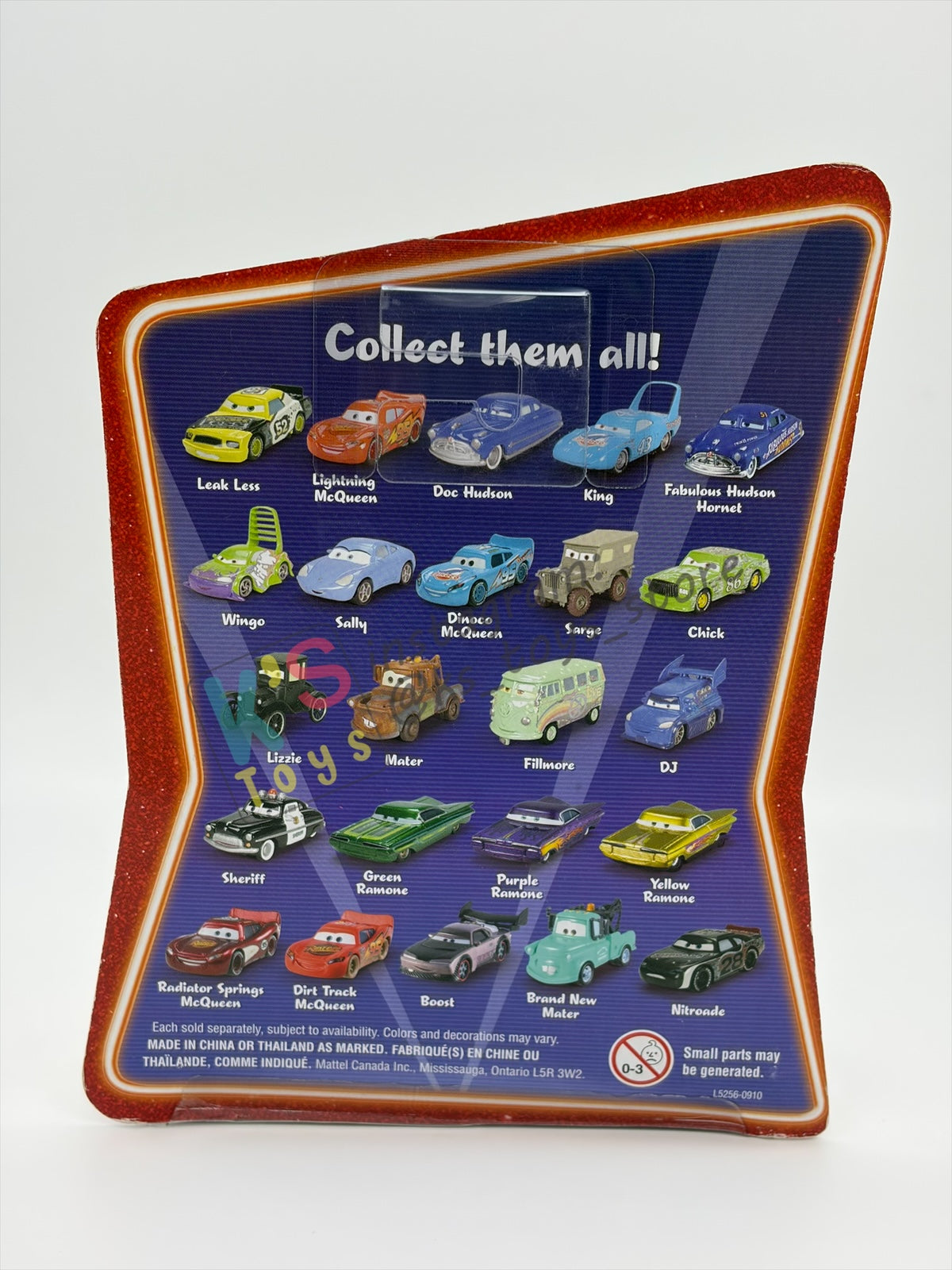 DISNEY PIXAR CARS 1:55 BY MATTEL - "LIZZIE" SUPERCHARGED SERIES - BNIP