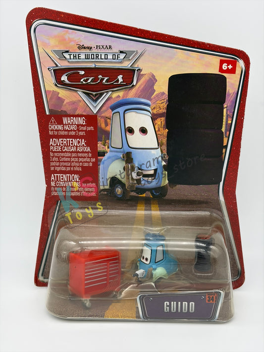 DISNEY PIXAR CARS BY MATTEL 1:55 - PIT CREW MEMBER GUIDO - THE WORLD OF CARS SERIES - BNIP