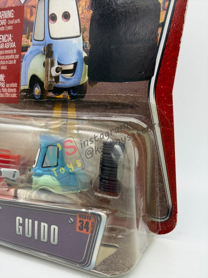 DISNEY PIXAR CARS BY MATTEL 1:55 - PIT CREW MEMBER GUIDO - THE WORLD OF CARS SERIES - BNIP