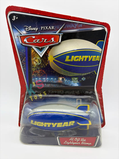 DISNEY PIXAR CARS BY MATTEL, AL OFT THE LIGHTYEAR BLIMP - WALMART VERSION - BNIP