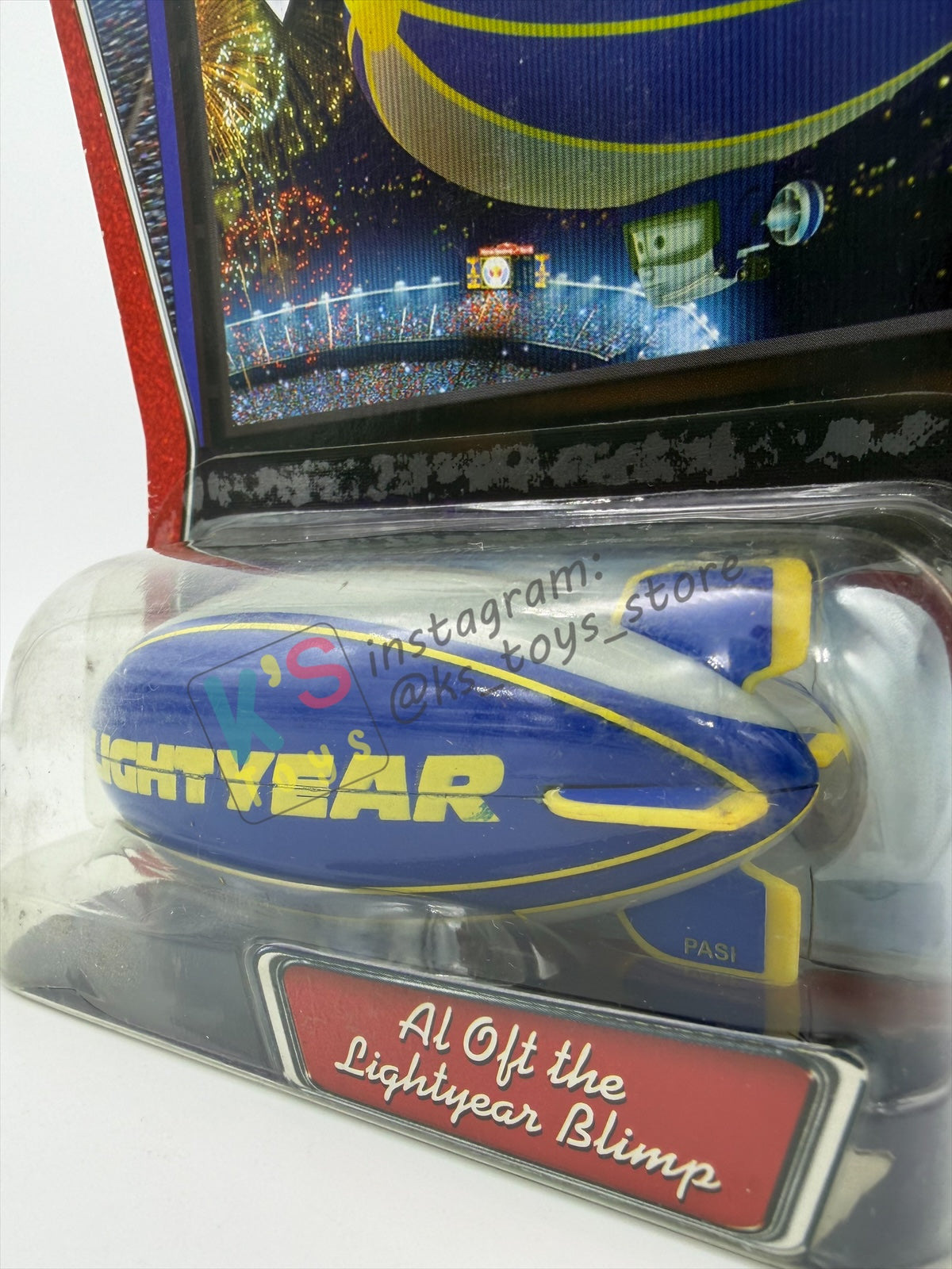 DISNEY PIXAR CARS BY MATTEL, AL OFT THE LIGHTYEAR BLIMP - WALMART VERSION - BNIP