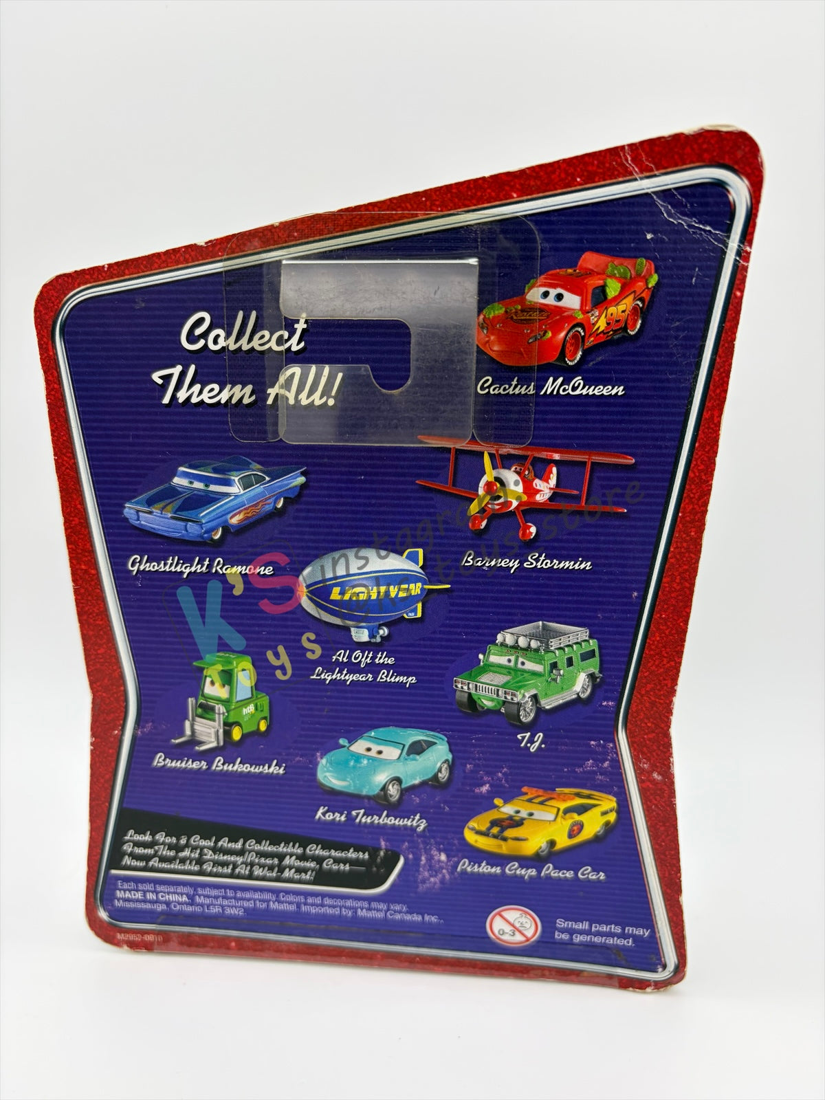 DISNEY PIXAR CARS BY MATTEL, AL OFT THE LIGHTYEAR BLIMP - WALMART VERSION - BNIP