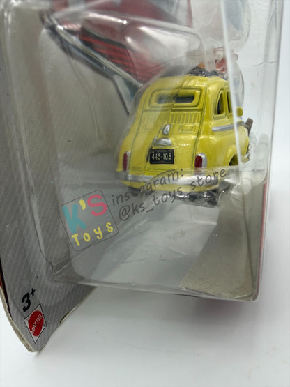 DISNEY PIXAR CARS 1:55  BY MATTEL, LUIGI & GUIDO WITH SHAKER AND GLASSES - WHEEL WELL MOTEL - BNIP