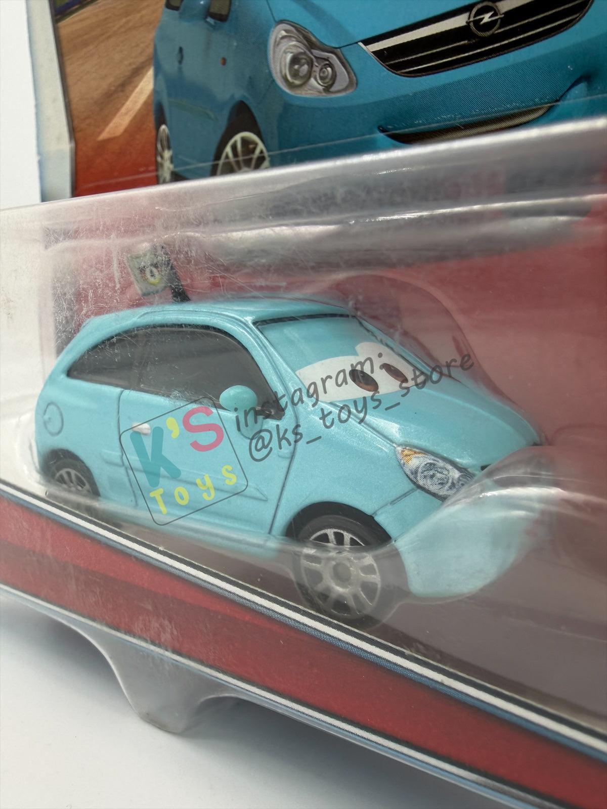 DISNEY PIXAR CARS 1:55  BY MATTEL, "ALLOY HEMBERGER" - CARS 2 WGP RACE FANS - BNIP