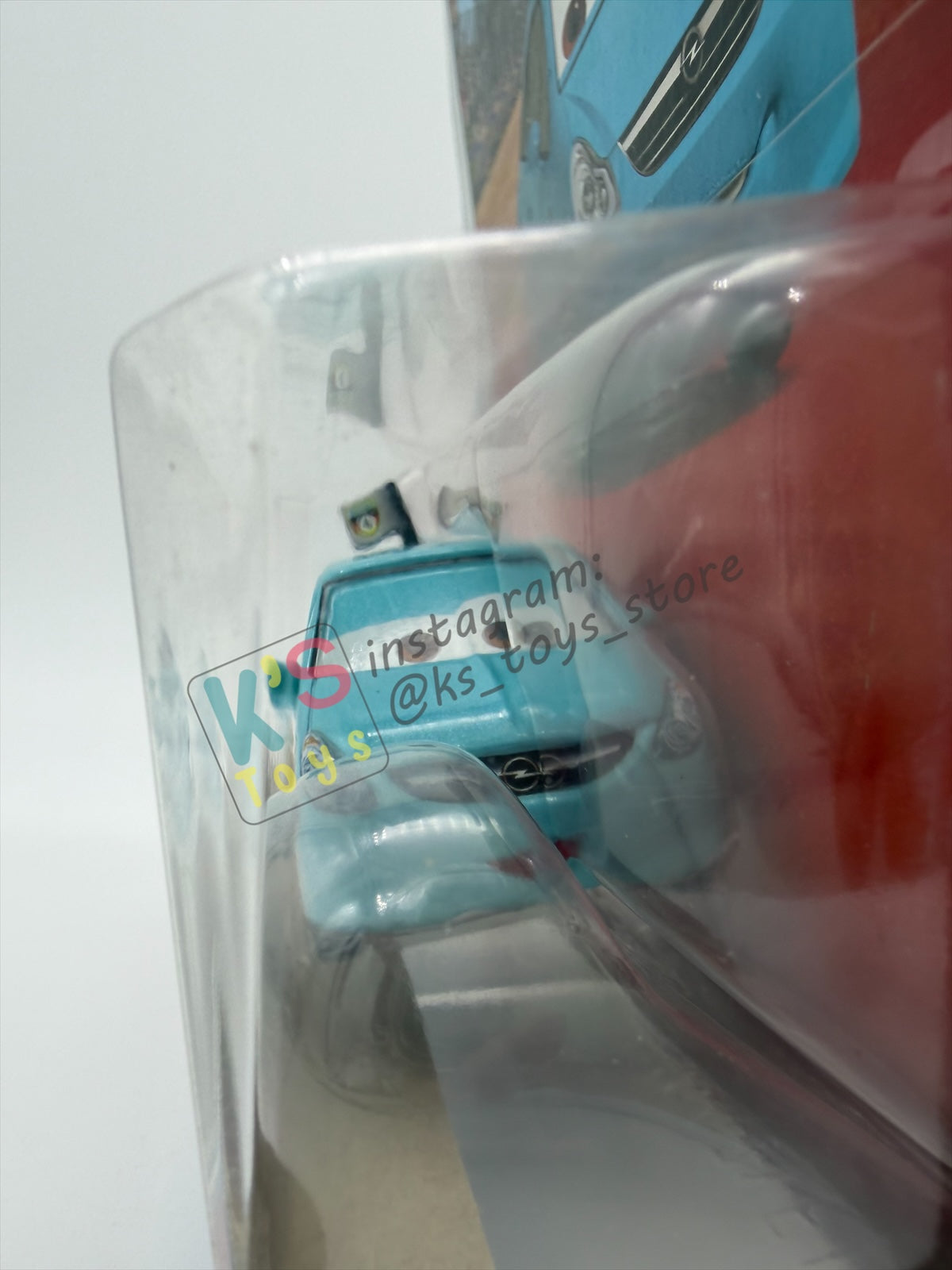 DISNEY PIXAR CARS 1:55  BY MATTEL, "ALLOY HEMBERGER" - CARS 2 WGP RACE FANS - BNIP