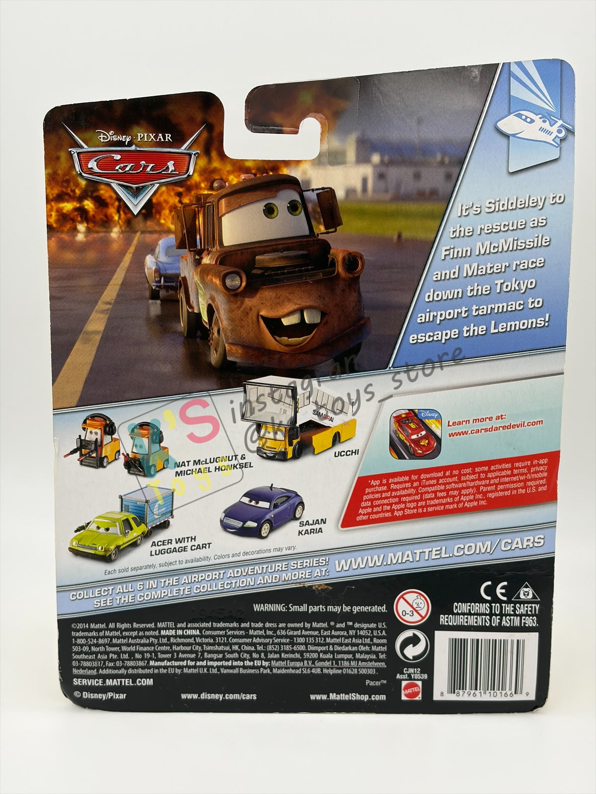 DELUXE DISNEY PIXAR CARS "TRENT CROW-TOW"- AIRPORT ADVENTURE - BNIP - READ DESCRIPTION!!!