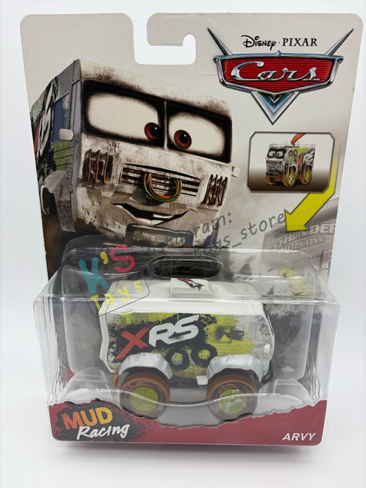 DELUXE DISNEY PIXAR CARS BY MATTEL - MUD RACING ARVY XRS - BNIP