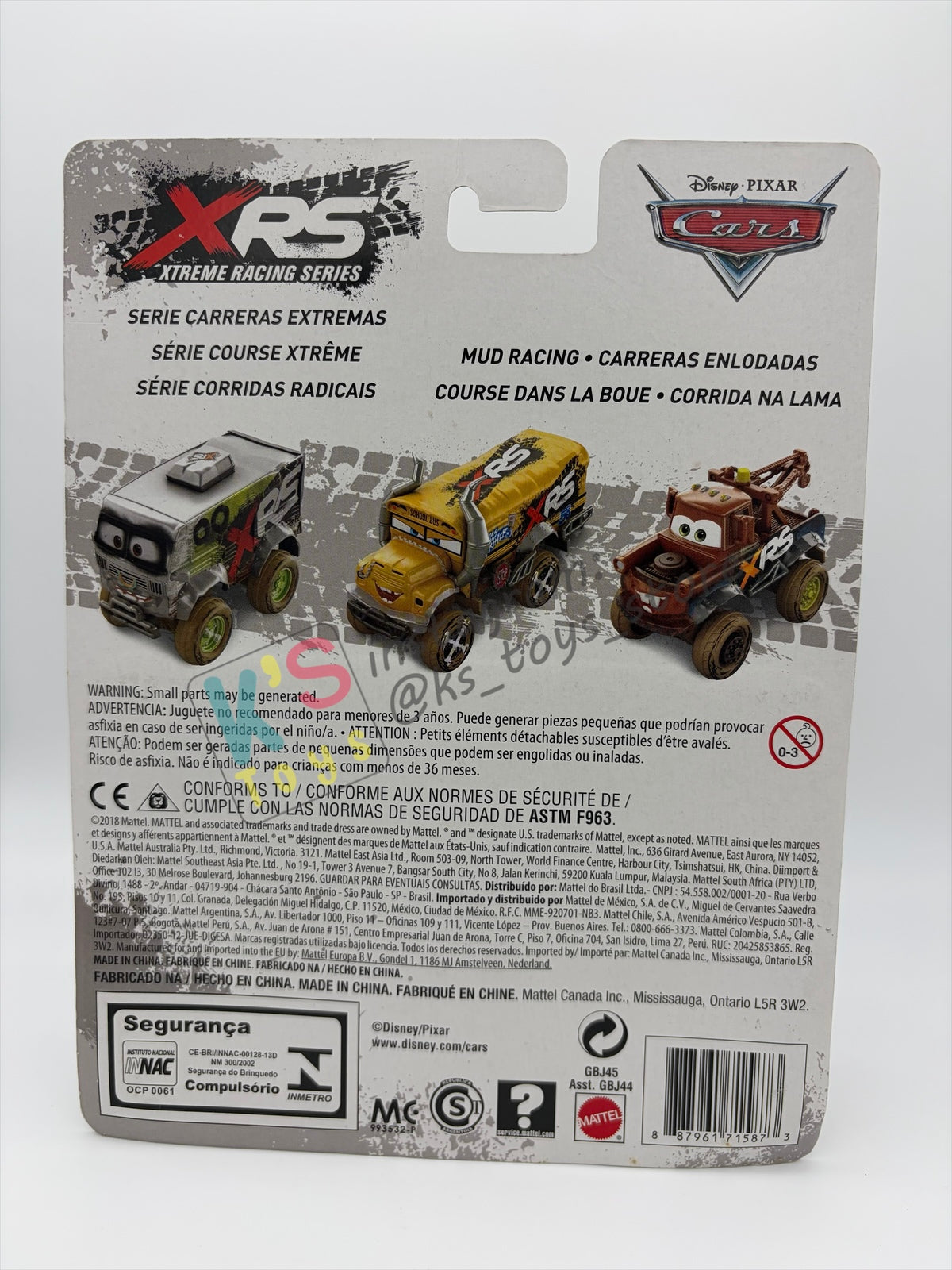 DELUXE DISNEY PIXAR CARS BY MATTEL - MUD RACING ARVY XRS - BNIP