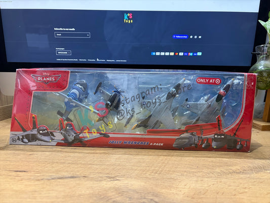 DISNEY PLANES BY MATTEL - "JOLLY WRENCHES 4-PACK: HECTOR VECTOR, JOLLY WRENCHES DUSTY CROPHOPPER, BRAVO, ECHO" - DISNEY PLANE - BNIP