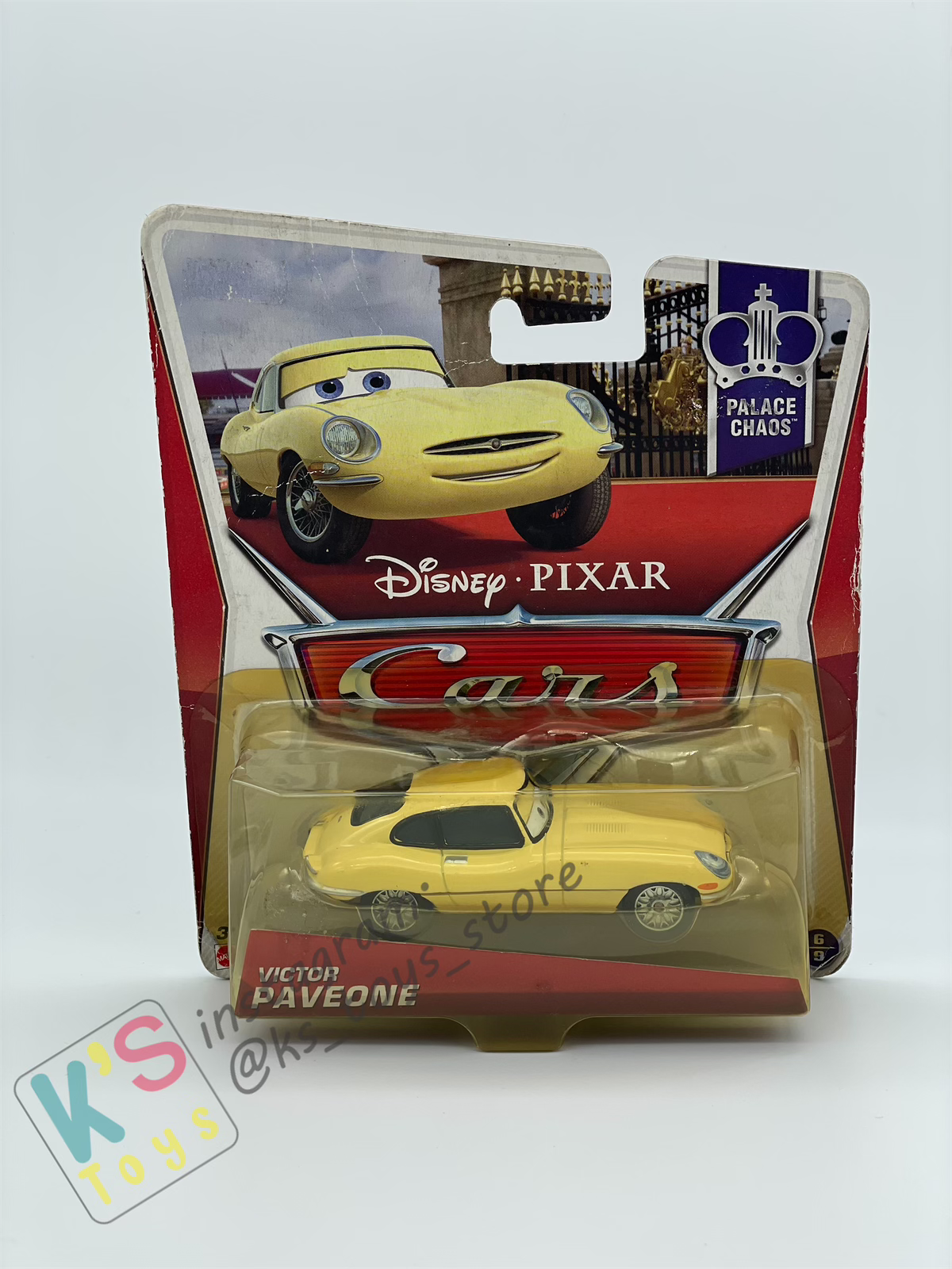 DISNEY PIXAR CARS BY MATTEL "VICTOR PAVEONE" UNDER PALACE CHAOS SERIES - BNIP