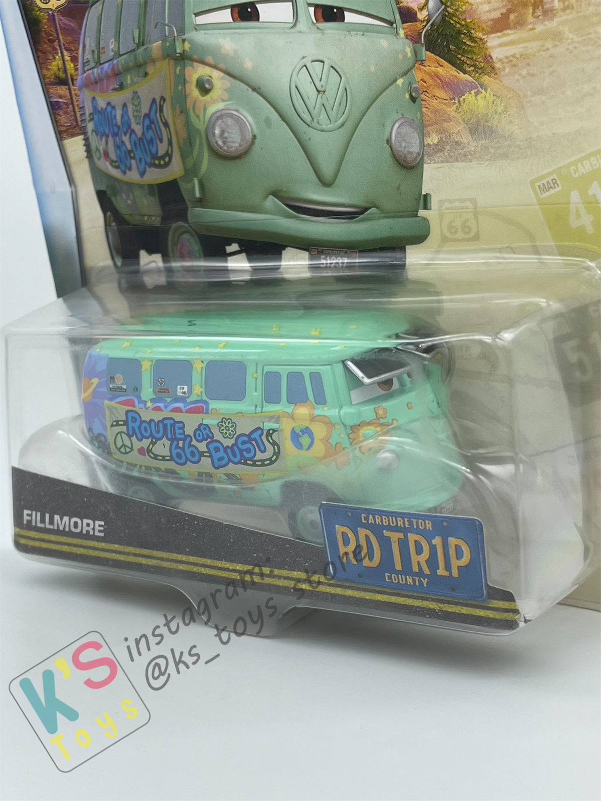 DISNEY PIXAR CARS BY MATTEL "FLO ROAD TRIP" WAS RELEASED UNDER ROUTE 66 ROAP TRIP SERIES - BNIP