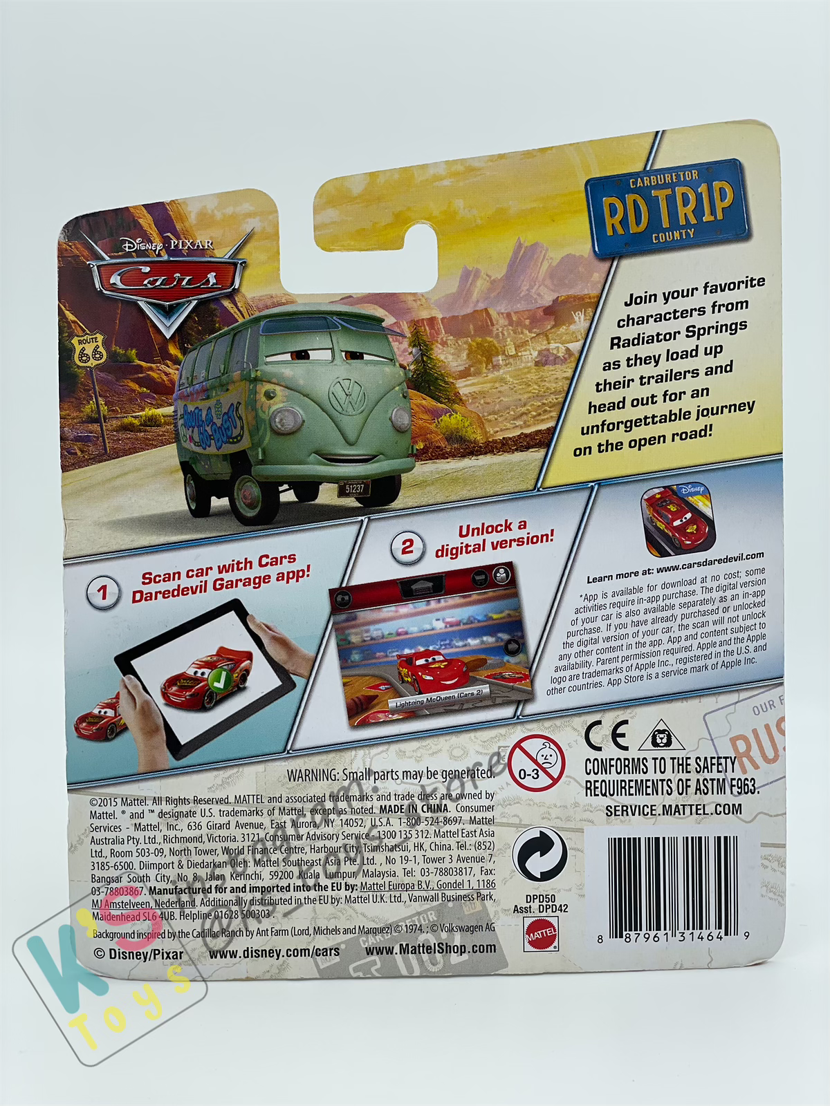 DISNEY PIXAR CARS BY MATTEL "FLO ROAD TRIP" WAS RELEASED UNDER ROUTE 66 ROAP TRIP SERIES - BNIP