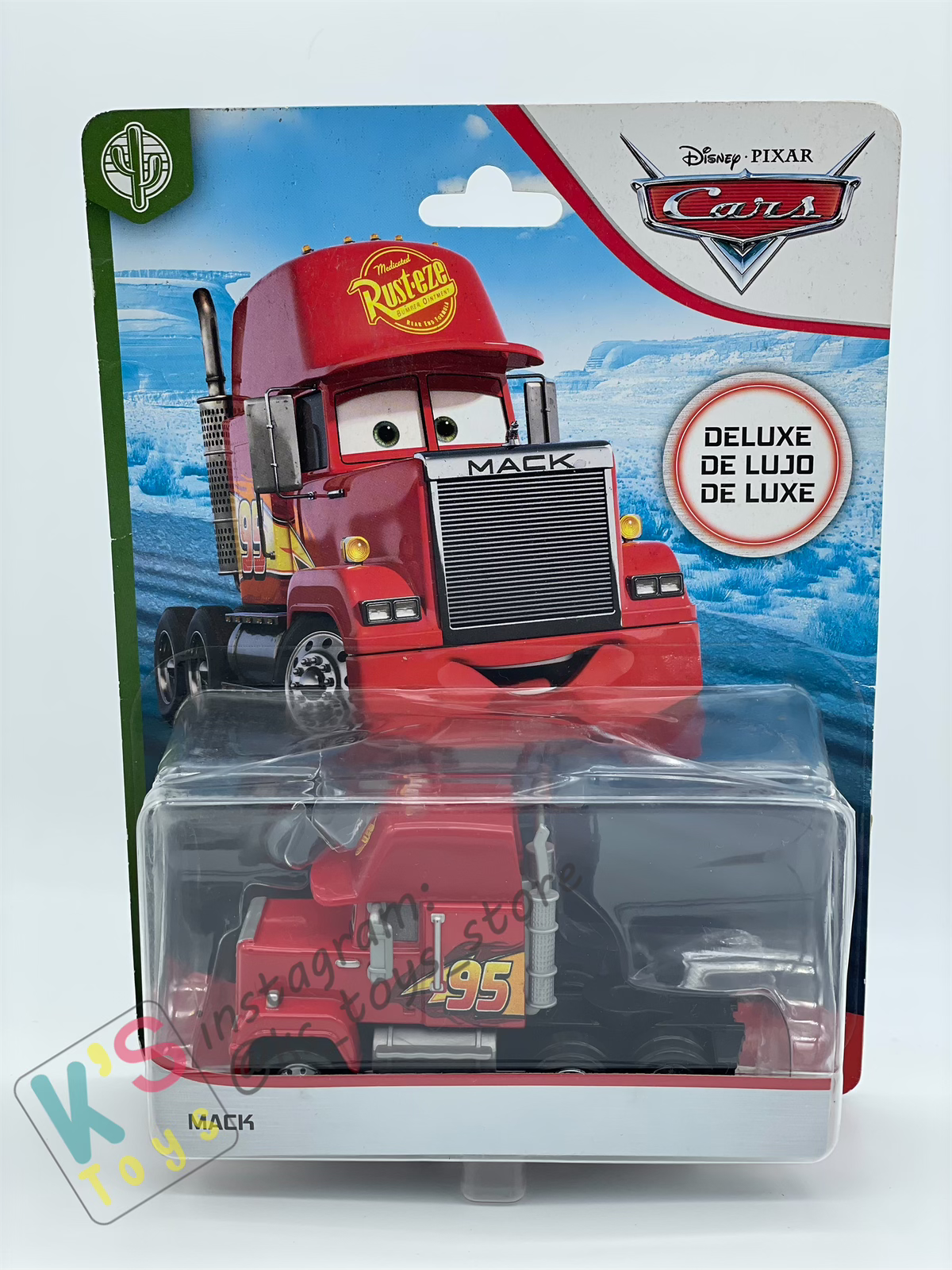 DELUXE DISNEY PIXAR CARS "MACK SEMI" RELEASED UNDER COPPER CANYON SPEEDWAY - BNIP