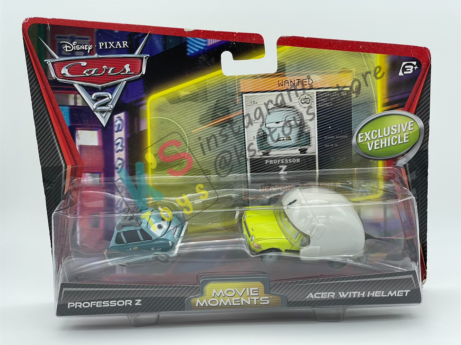 Disney Pixar Cars 1:55 by Mattel, 2-Pack Professor Z and Acer with