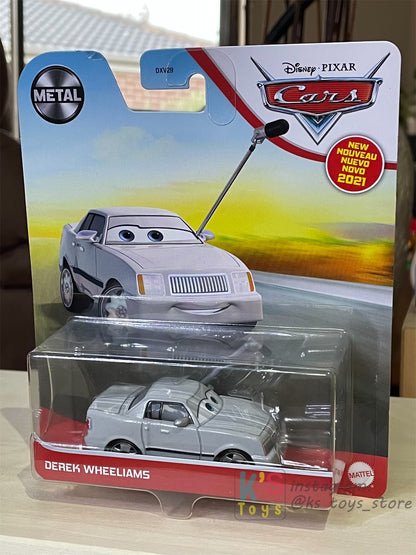 DISNEY PIXAR CARS BY MATTEL, DEREK WHEELIAMS - 2021 NEW RELEASE - BNIP